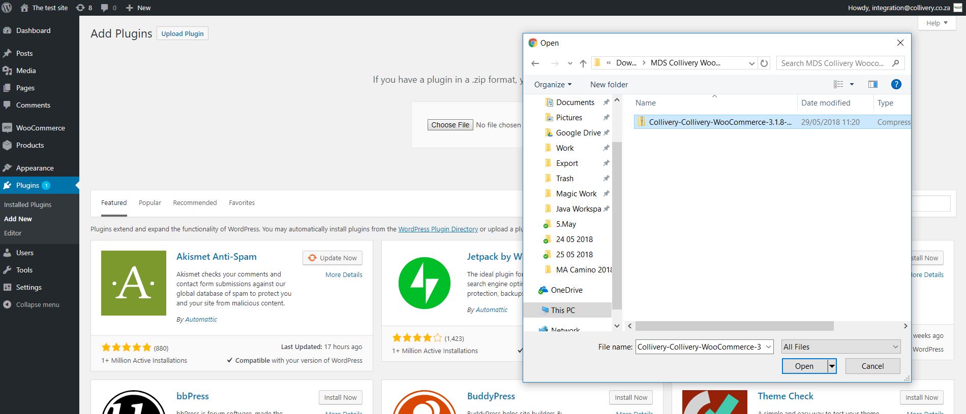 woocommerce menu plugin upload 